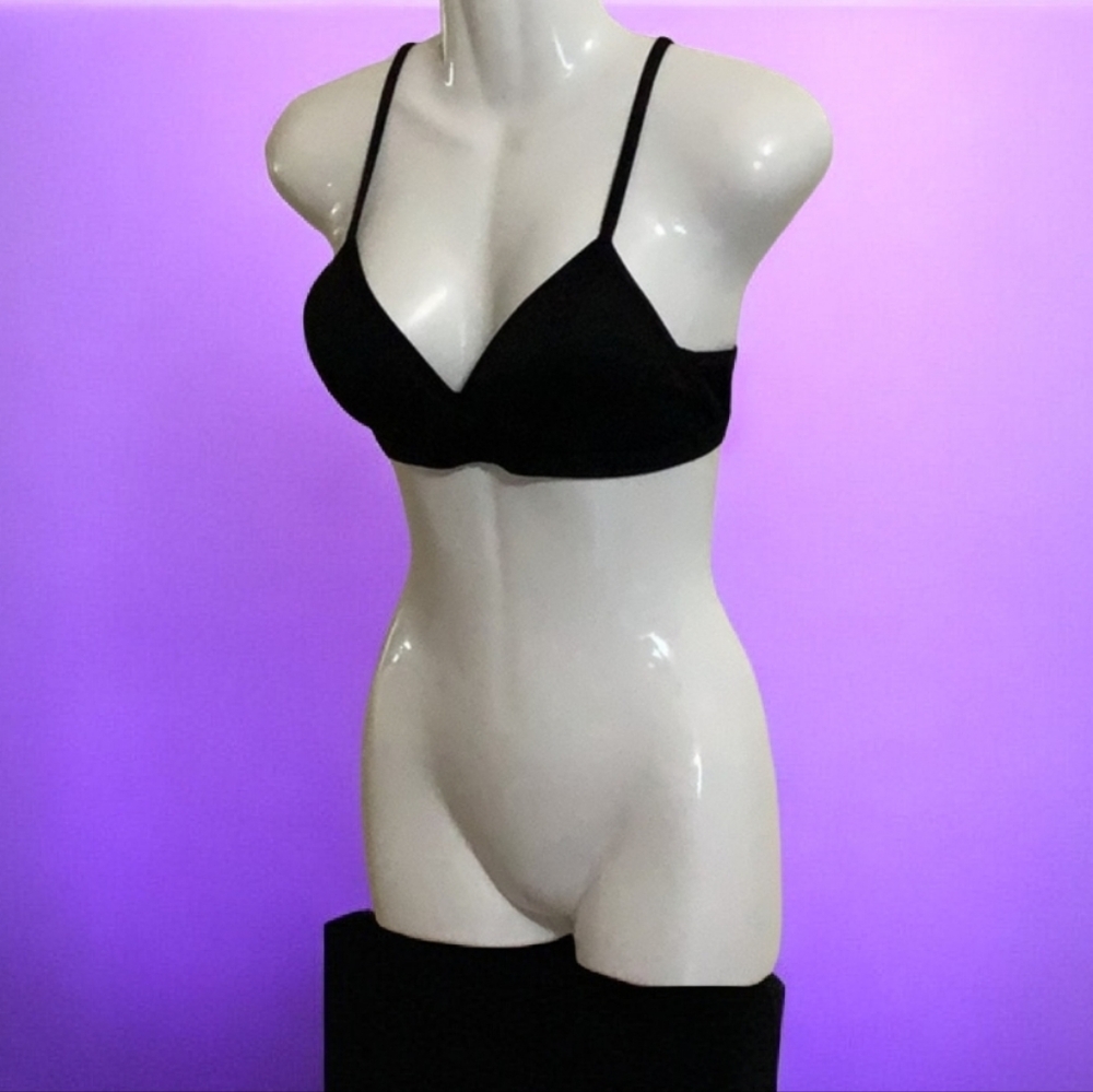 Wonder nation Brassiere size 36, soft cops, black large A Small B cup si…